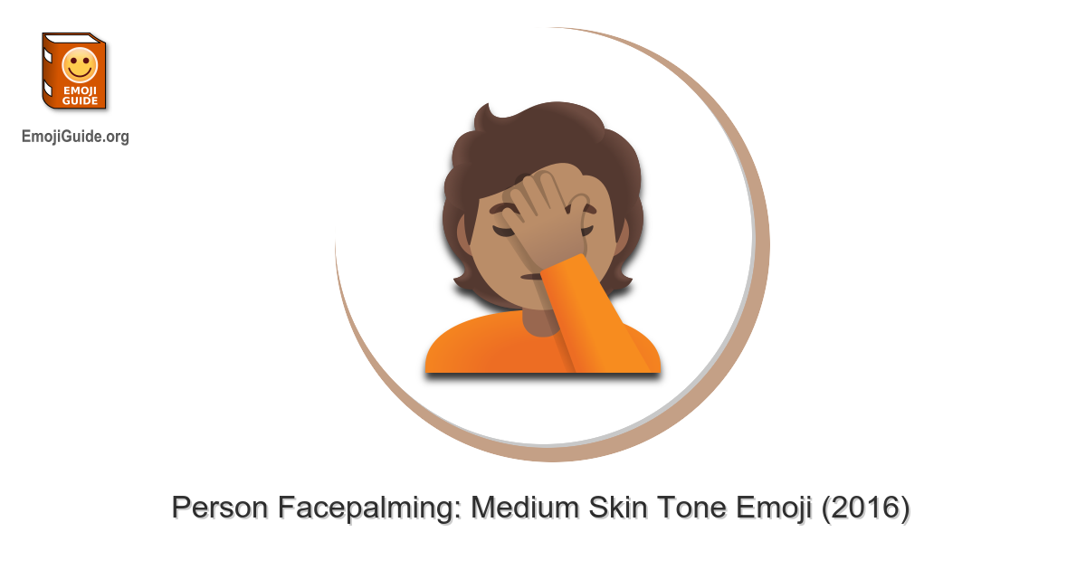 🤦🏽 Person Facepalming: Medium Skin Tone