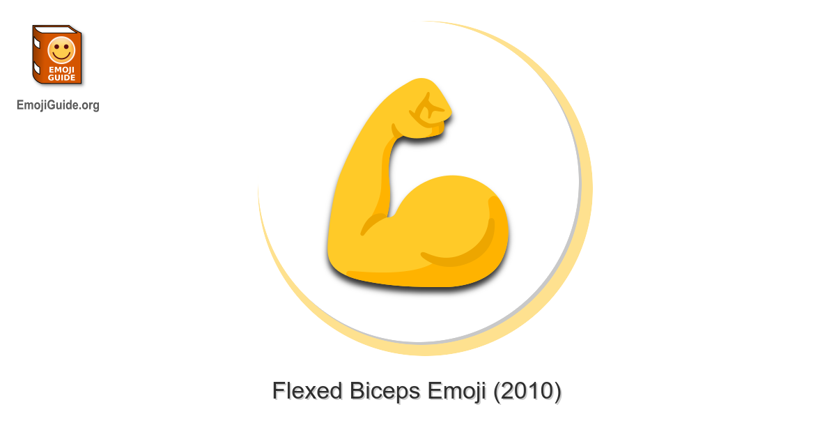 💪 Flexed Biceps Emoji  Strong arm emoji, Emoji, Emoji combinations