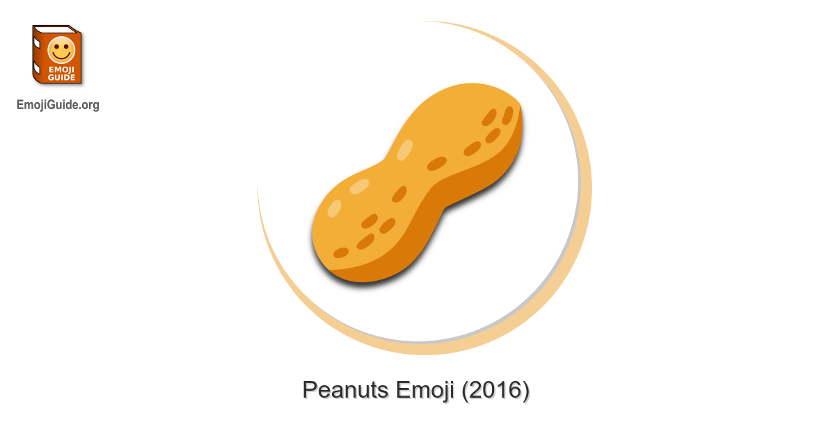 🥜 Peanuts Emoji Meaning and Pictures 📕 EmojiGuide