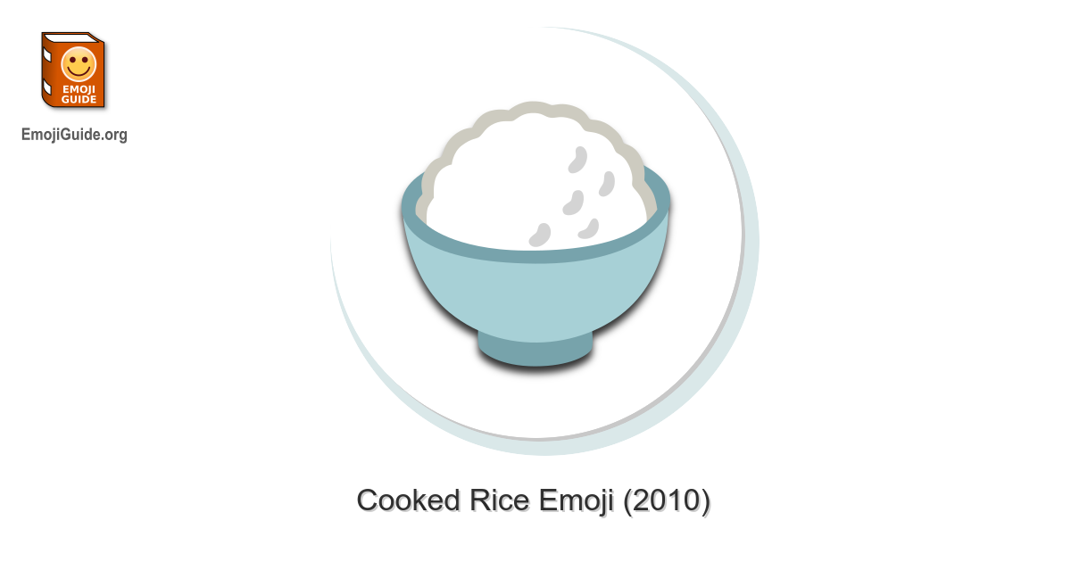 🍚 Cooked Rice Emoji Meaning, Pictures, Codes