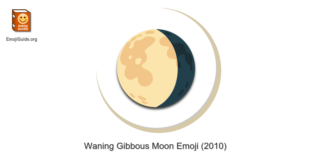 ๐ Waning Gibbous Moon Emoji โ Meaning, Pictures, Codes