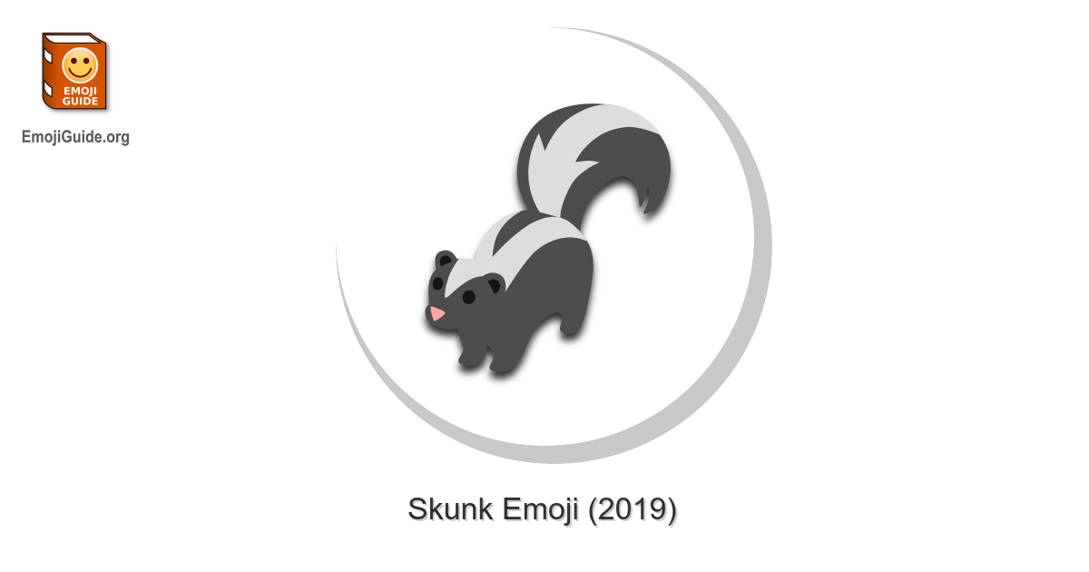 🦨 Skunk Emoji Meaning, Pictures, Codes 📕 EmojiGuide