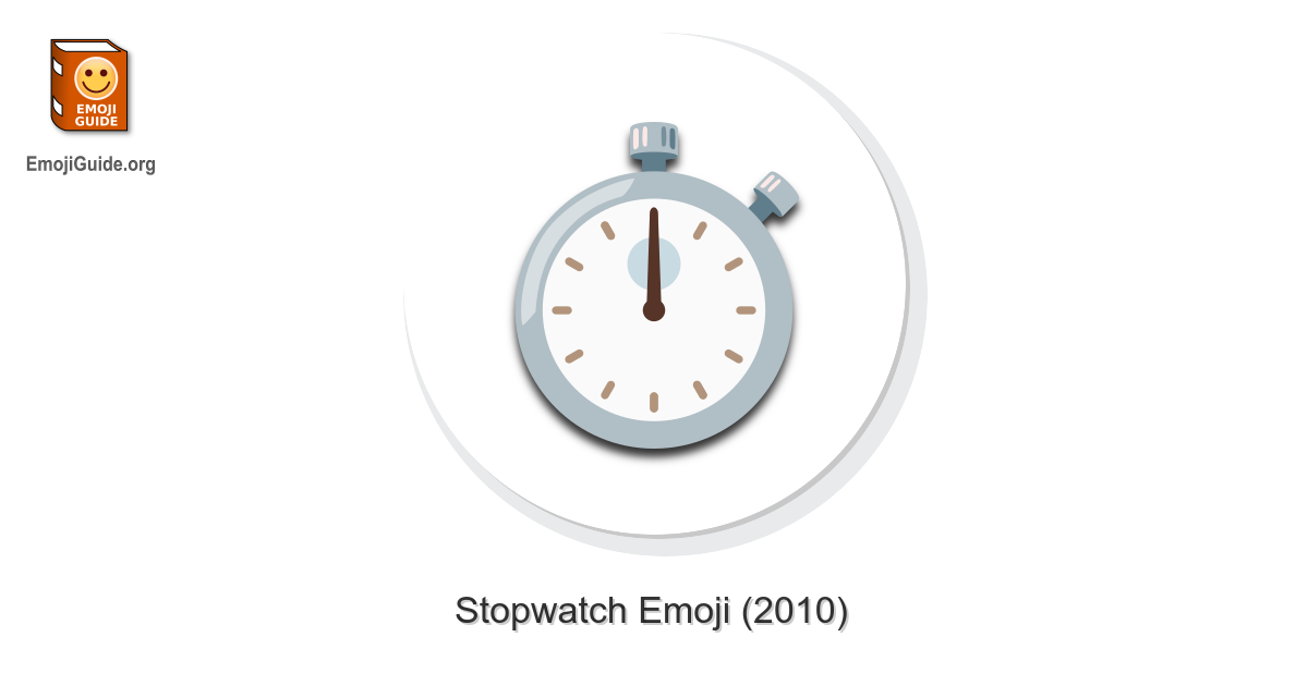 ⏱️ Stopwatch Emoji Meaning and Pictures 📕 EmojiGuide
