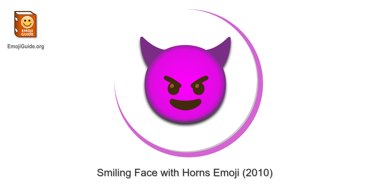 smiling face with horns emoji meaning and pictures