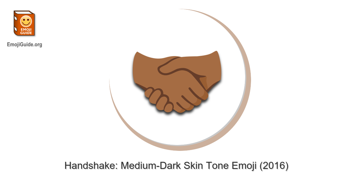🤝🏾 Handshake MediumDark Skin Tone
