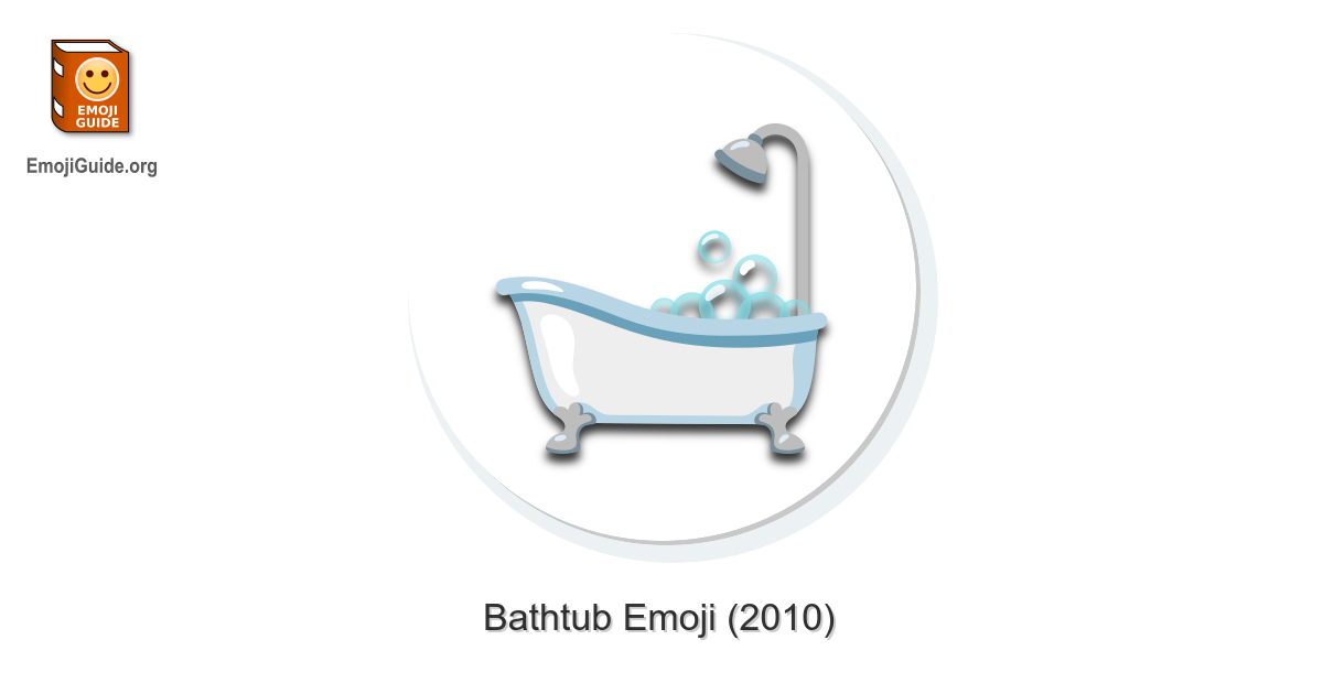 🛁 Bathtub Emoji Meaning and Pictures 📕 EmojiGuide