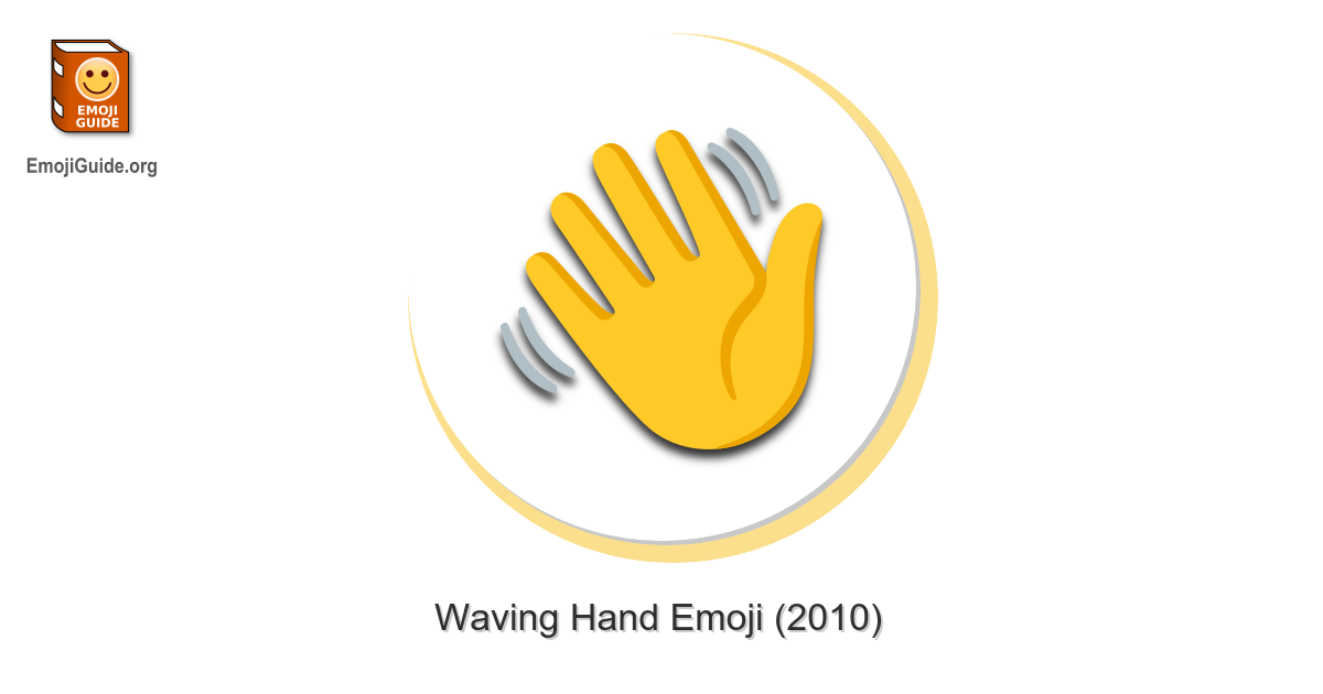 Emoji winkende hand