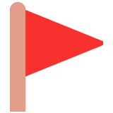 🚩 Triangular Flag, Emoji by Microsoft