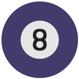 🎱 Pool 8 Ball, Emoji by Microsoft