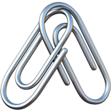 🖇️ Linked Paperclips, Emoji by Apple