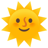 🌞 Sun with Face, Emoji by Google