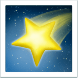 🌠 Shooting Star, Emoji by Apple
