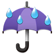 ☔ Umbrella with Rain Drops, Emoji by Samsung