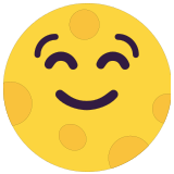 🌝 Full Moon Face, Emoji by Microsoft
