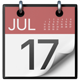 📆 Tear-Off Calendar, Emoji by Apple