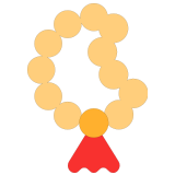 📿 Prayer Beads, Emoji by Microsoft