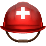 ⛑️ Rescue Worker’s Helmet, Emoji by Apple