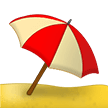 ⛱️ Umbrella on Ground, Emoji by Samsung