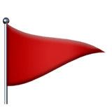 🚩 Triangular Flag, Emoji by Apple