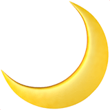 🌙 Crescent Moon, Emoji by Apple