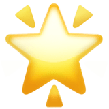 🌟 Glowing Star, Emoji by Apple