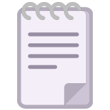 🗒️ Spiral Notepad, Emoji by Microsoft