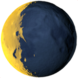 🌘 Waning Crescent Moon, Emoji by Apple