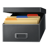 🗃️ Card File Box, Emoji by Apple