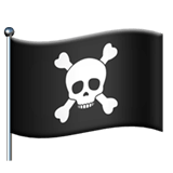 🏴‍☠️ Pirate Flag, Emoji by Apple