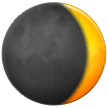 🌒 Waxing Crescent Moon, Emoji by Samsung