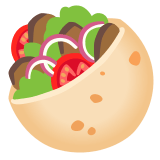 🥙 Stuffed Flatbread, Emoji by Google