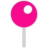 📍 Round Pushpin, Emoji by Microsoft