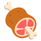🍖 Meat on Bone, Emoji by Google