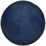 🌑 New Moon, Emoji by Apple