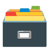 🗃️ Card File Box, Emoji by Google