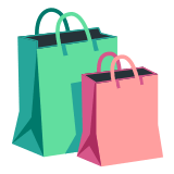 🛍️ Shopping Bags, Emoji by Google