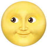 🌝 Full Moon Face, Emoji by Apple