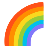 🌈 Rainbow, Emoji by Google