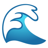 🌊 Water Wave, Emoji by Google