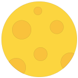 🌕 Full Moon, Emoji by Microsoft
