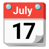 📆 Tear-Off Calendar, Emoji by Google