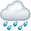 🌧️ Cloud with Rain, Emoji by Samsung
