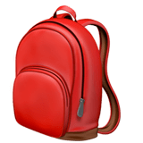 🎒 Backpack, Emoji by Apple