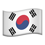 🇰🇷 Flag: South Korea, Emoji by Apple